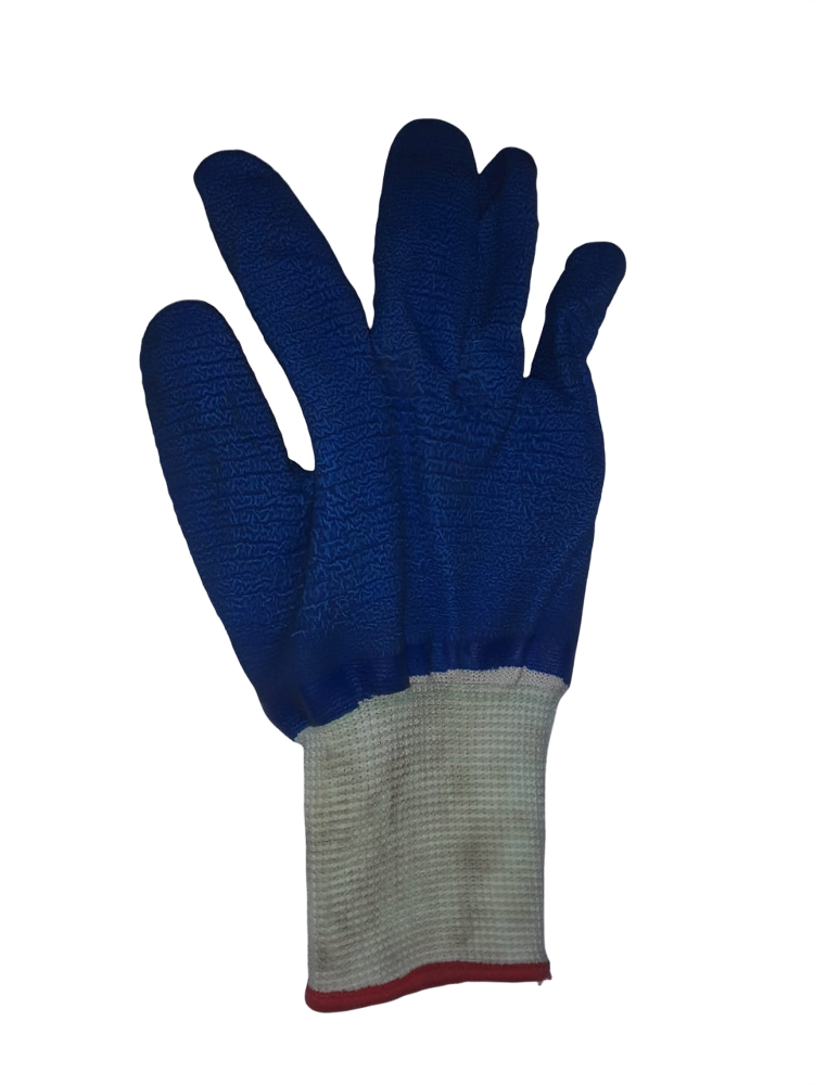 GUANTE JEBE AZUL ONDULADO 65GR