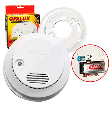 DETECTOR HUMO C/BATERIA 9VDC/50 "OPALUX"