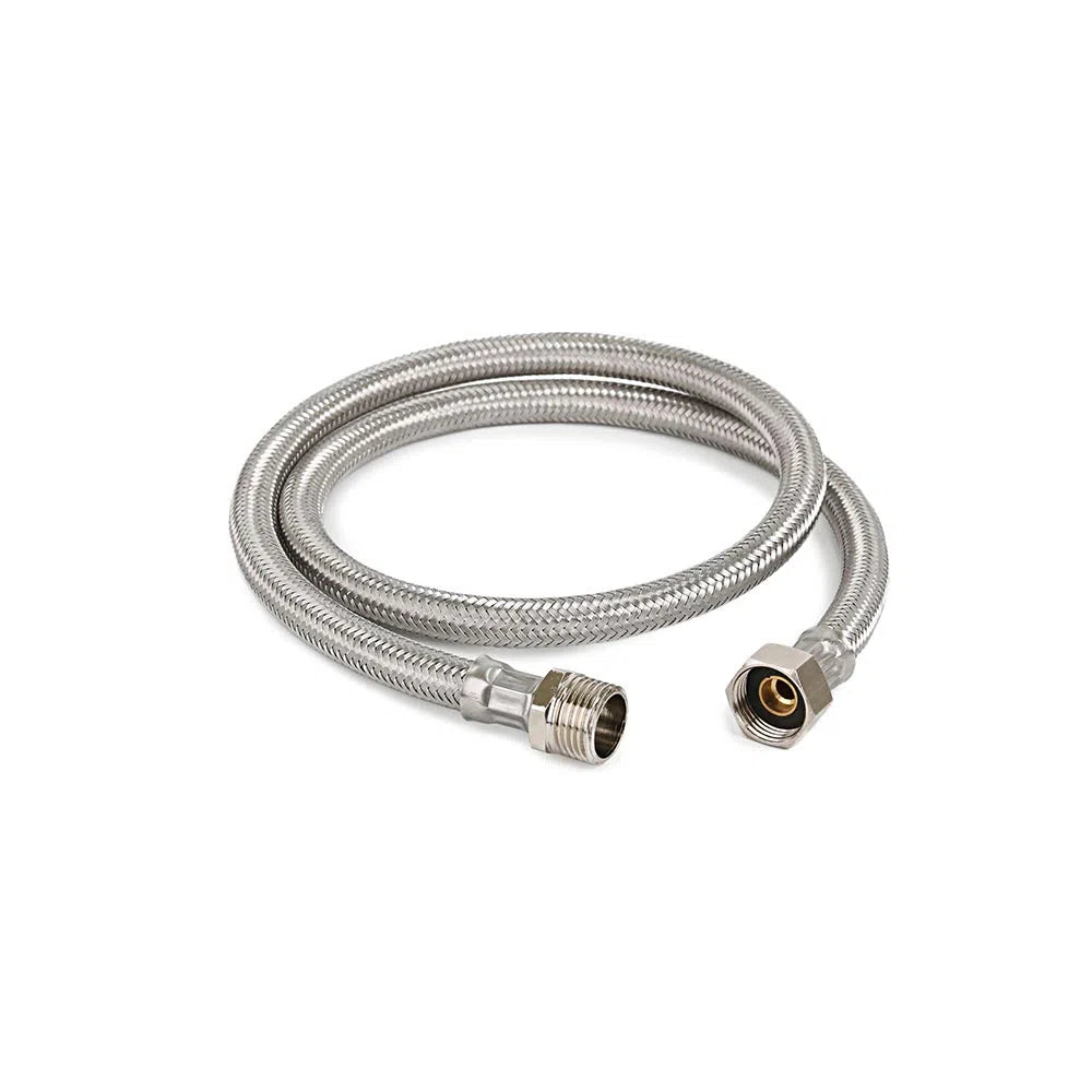 TUBO ABASTO ACERADO 1/2" X 100CM "METUSA"