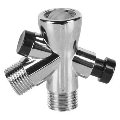 VALVULA DESVIADORA  DUCHA C/ BOTON PVC PLASTICO "SEVILLA"