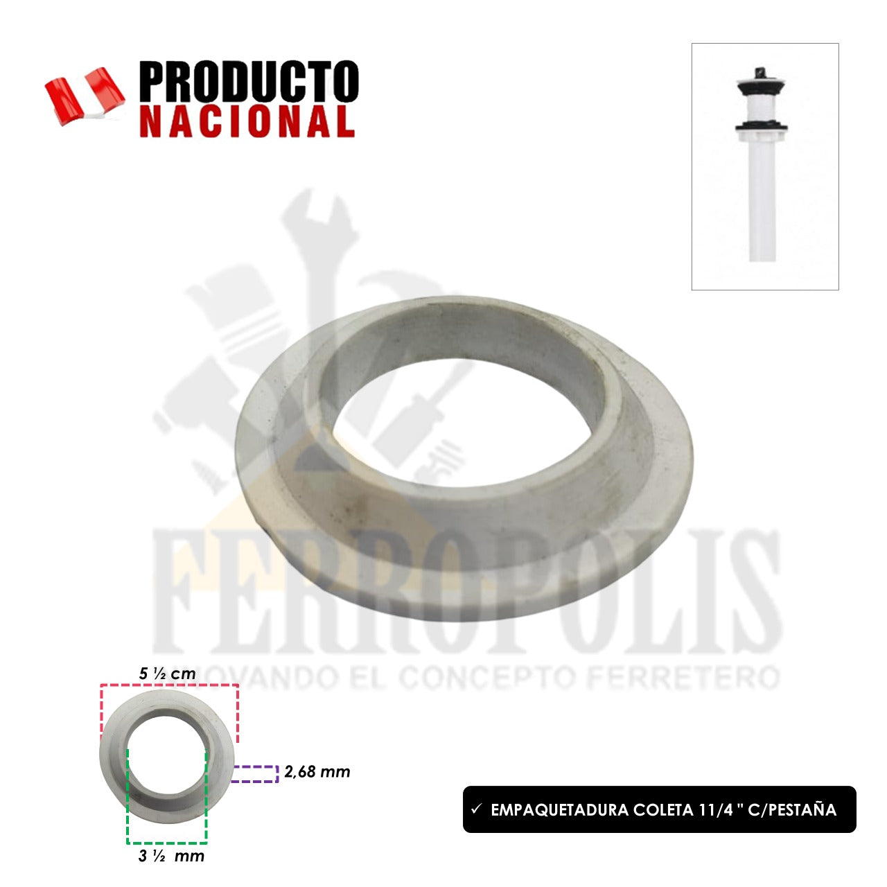 EMPAQUETADURA COLETA 11/4 " C/PESTAÑA