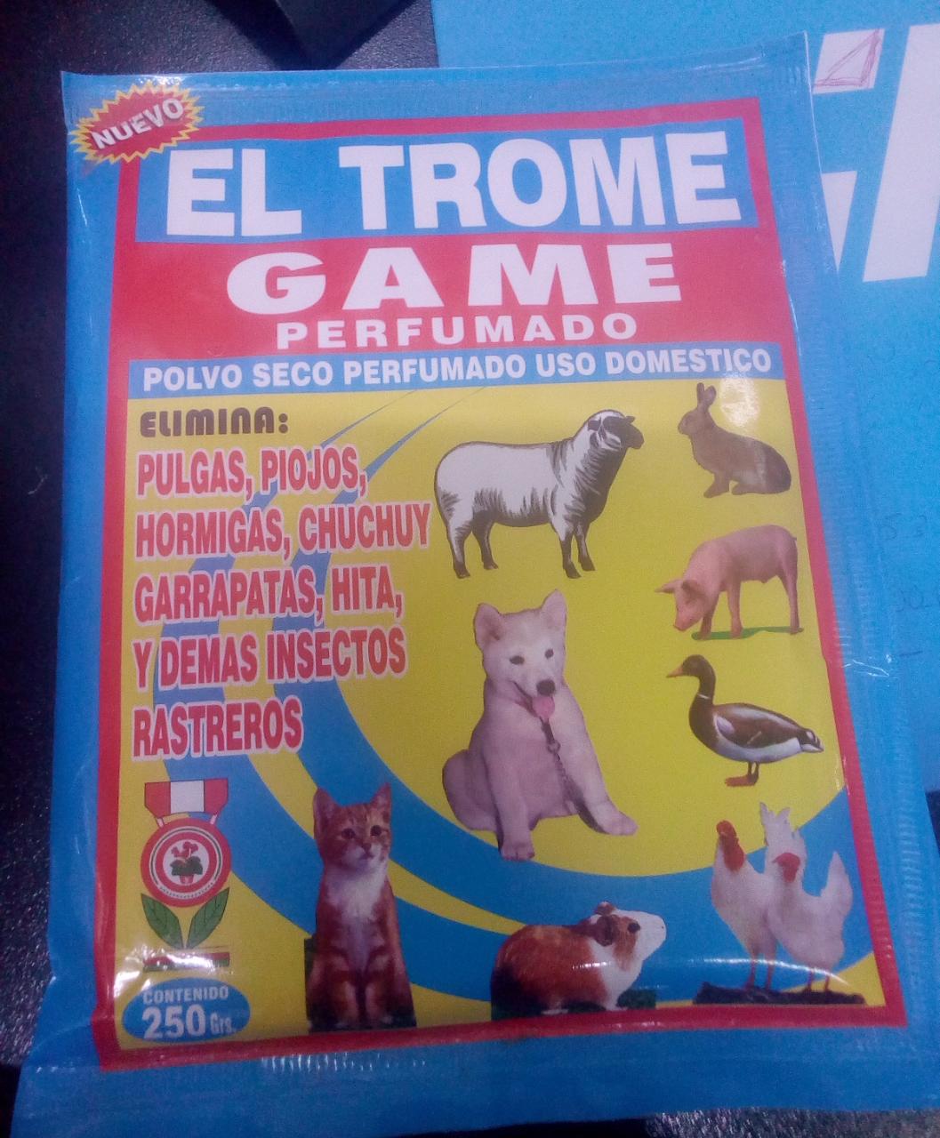 INSECTICIDA GAMEZAN POLVO 1/4KG "EL TROME"