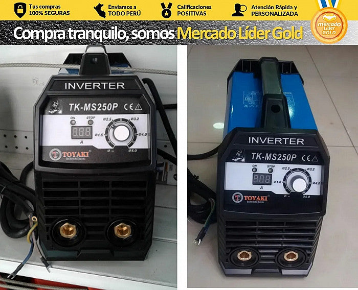 MAQUINA SOLDAR INVERSORA 250A CAJA " TOYAKI JAPAN"