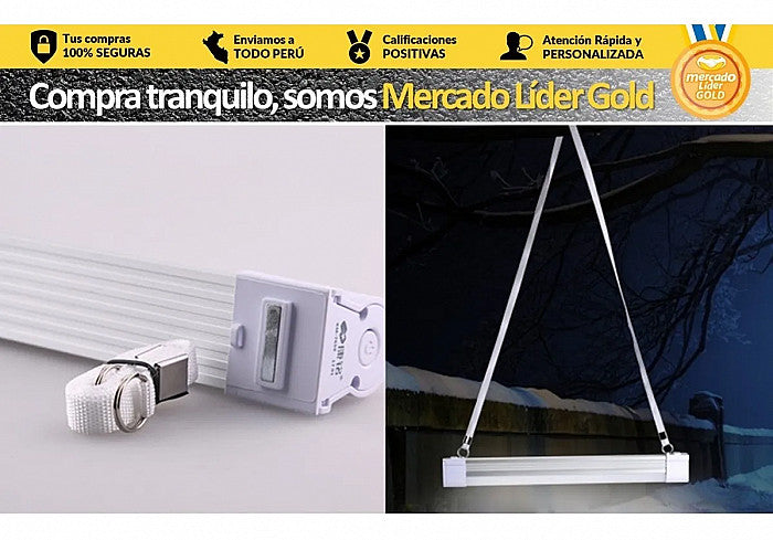 Lampara Led Portatil Recargable Base Aluminio 9w 200w