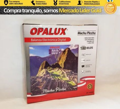 BALANZA BAÑO DIGITAL CORPORAL ULTRA SLIM TEMPLADO OPALUX