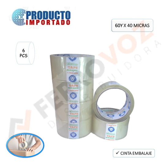 CINTA EMBALAJE 60Y X 40 MICRAS
