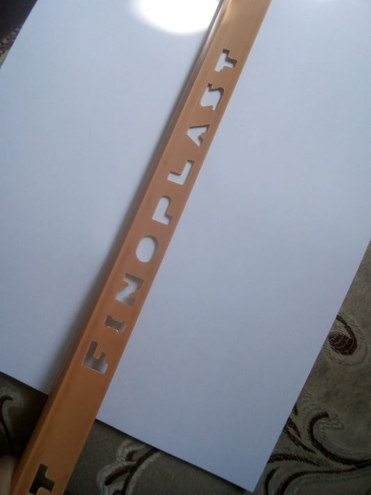 PERFIL PORCELANATO PVC CUERO CLARO 10.5 mm