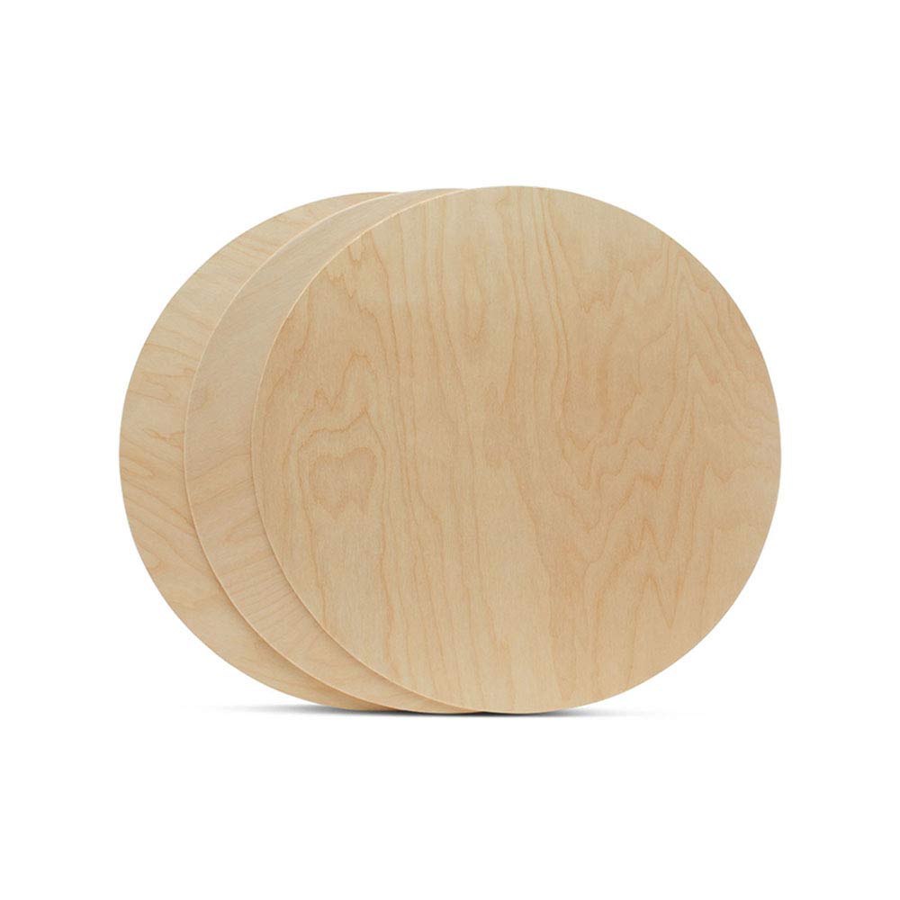TABLITA MADERA CIRCULAR  9.5cm MEDIANA