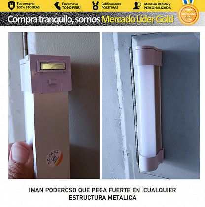 LAMPARA LED PORTATIL RECARGABLE BASE ALUMINIO 6W