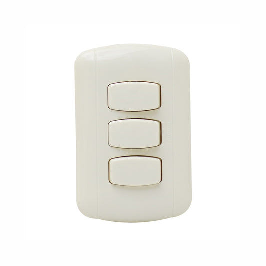 INTERRUPTOR TRIPLE P/EMPOTRAR MARFIL