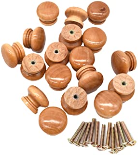 TIRADOR BOTON MADERA "COMERCIAL"  INC. TORNILLOS