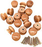 TIRADOR BOTON MADERA "COMERCIAL"  INC. TORNILLOS