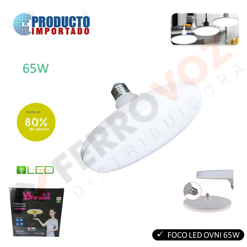 LAMPARA LED OVNI 65W " IMPORTADO "