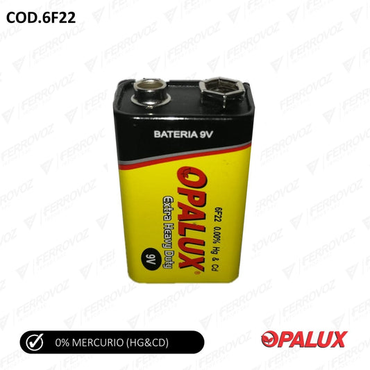 BATERIA CARBON 9V "OPALUX"