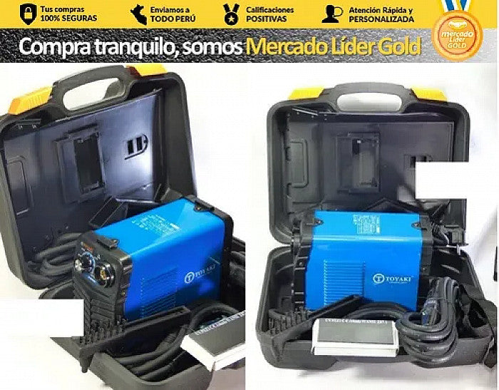 MAQUINA SOLDAR INVERSORA 200A "TOYAKI" INC. MALETA