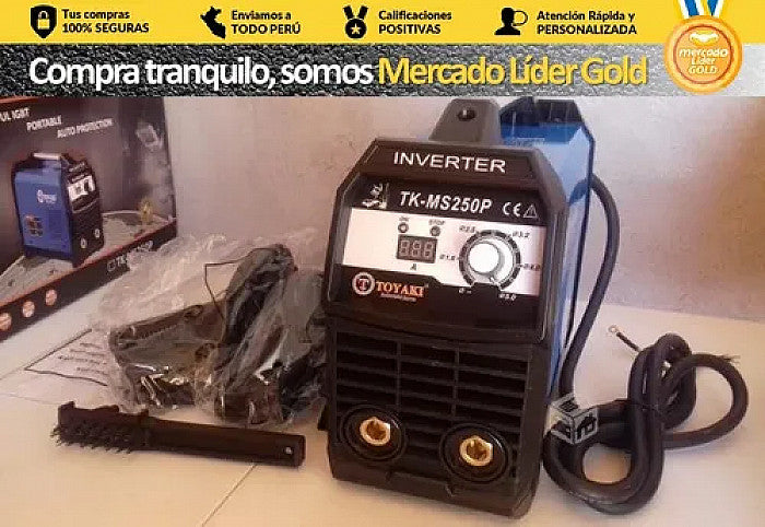 MAQUINA SOLDAR INVERSORA 250A CAJA " TOYAKI JAPAN"