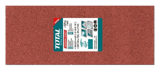 SET PLIEGOS LIJAS RECTANGULAR   5PCS "TOTAL"