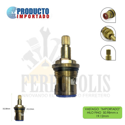VASTAGO  "IMPORTADO" HILO FINO  50.98mm x 19.12mm