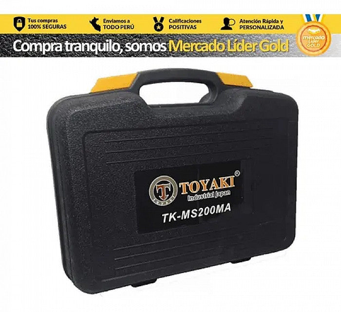 MAQUINA SOLDAR INVERSORA 200A "TOYAKI" INC. MALETA
