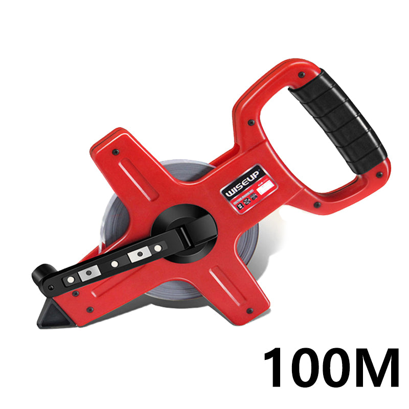 WINCHA FIBRA VIDRIO 100MTS "WISEUP" T/CRUCETA USO RUDO