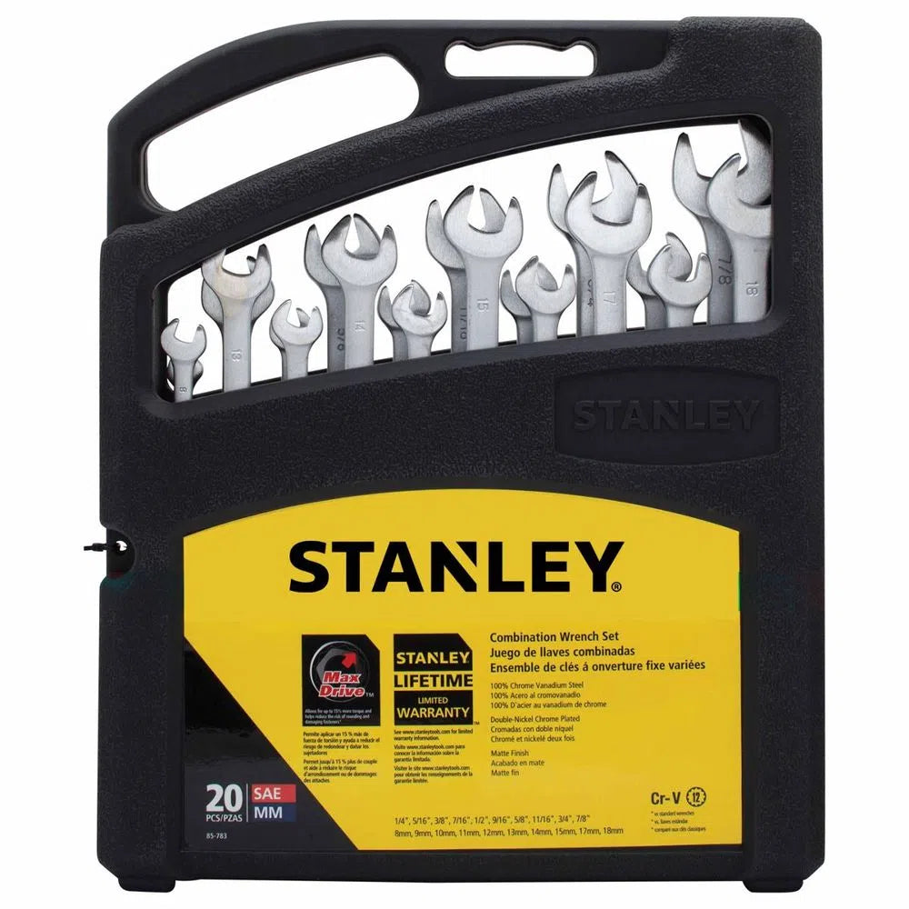 JUEGO LLAVE MIXTA X 20 PCS "STANLEY"