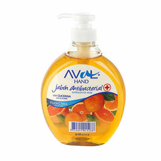 JABON LIQUIDO ANTIBACTERIAL 400ML "AVAL"