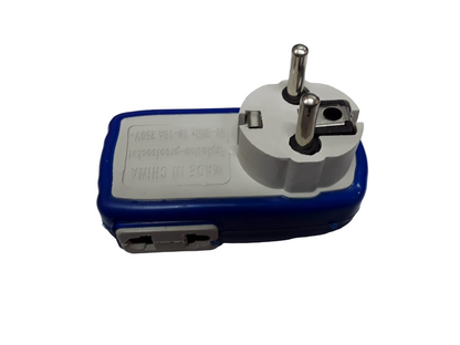 ADAPTADOR ENCHUFE 4 VIAS AZUL