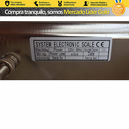 BALANZA MESA C/TORRE 300KG