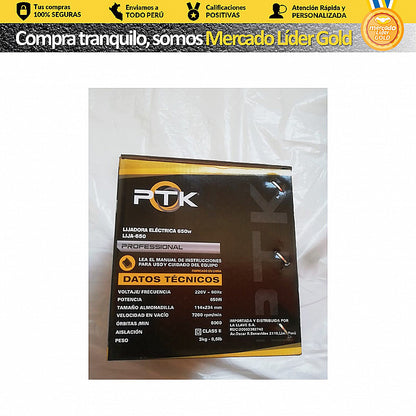 LIJADORA ORBITAL 650W "PTK"