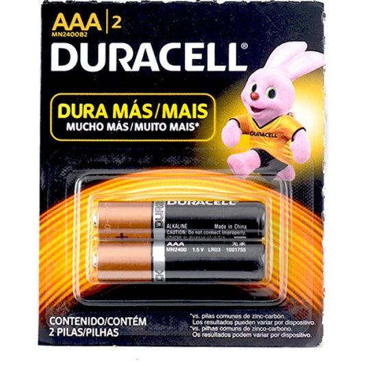 PILA ALCALINA AAA B2 (x par ) "DURACELL"