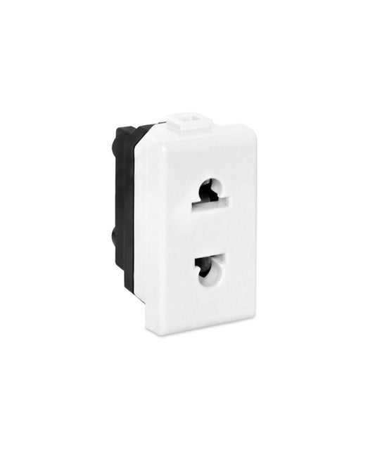 DADO TOMACORRIENTE UNIVERSAL SIMPLE "OPALUX"