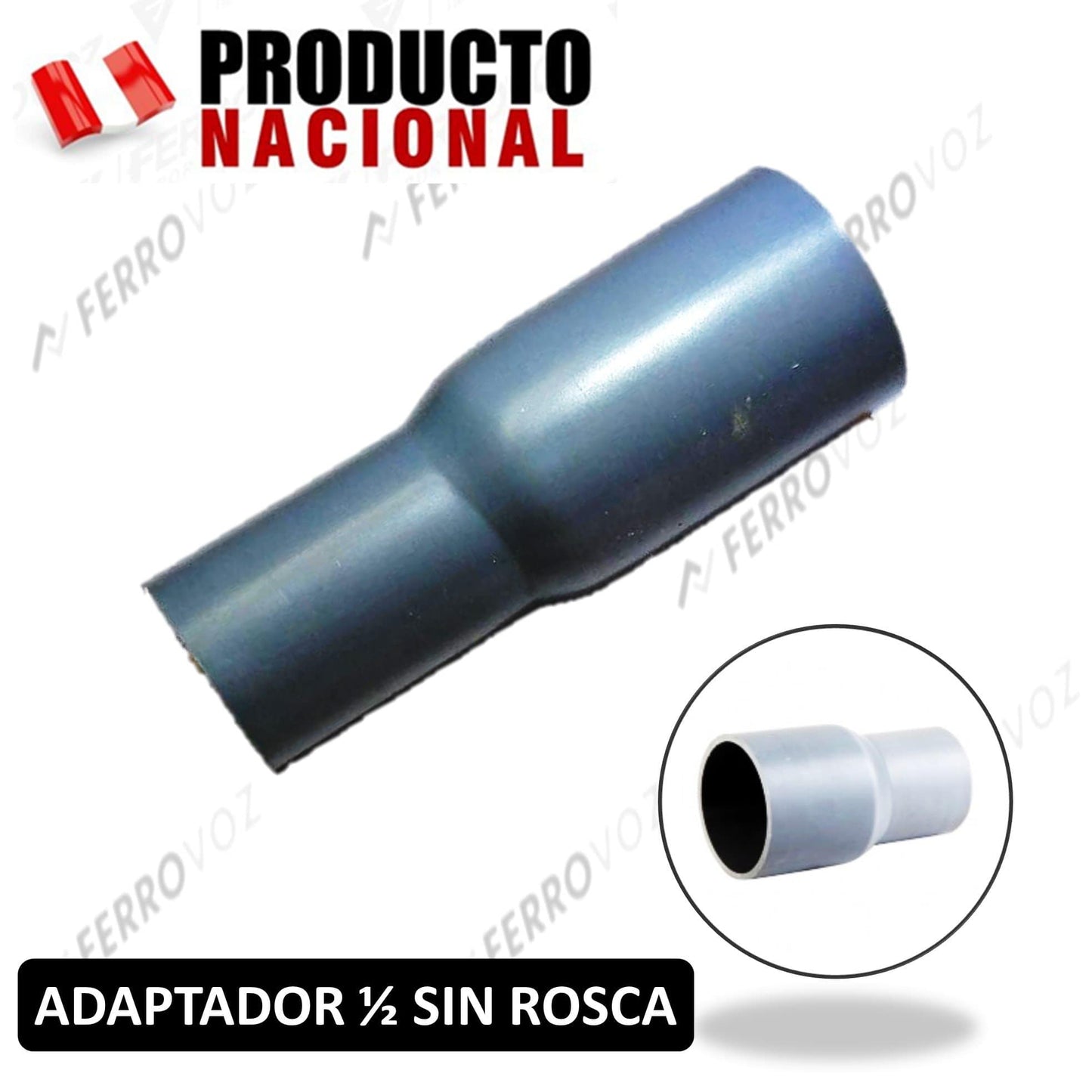 ADAPTADOR AGUA PVC 1/2" SR TUBO COMERCIAL
