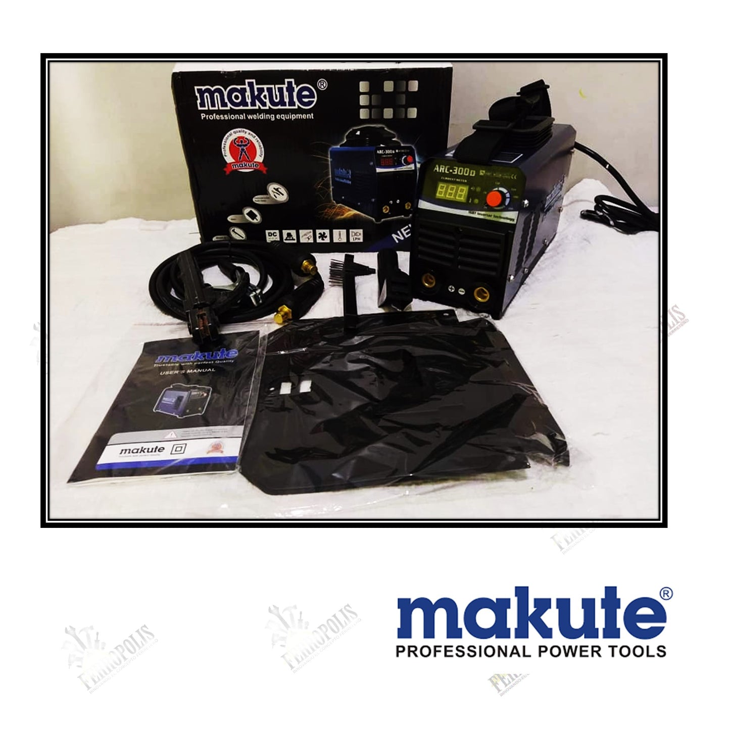 INVERSORA SOLDAR 300A 9.5KVA MMA (BORNE=13MM) "MAKUTE"