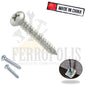 TORNILLO AUTOROSCANTE 8 x 1 1/2" ( X100PCS.)