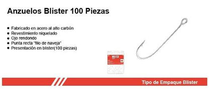 ANZUELO #13  ( 100 PCS )  "WOLFOX"