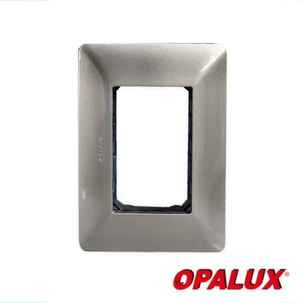 PLACA TRIPLE C/SOPORTE SILVER "OPALUX" MASTER 200