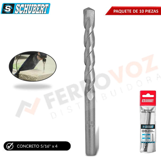 BROCA CONCRETO LISO 5/16" X 4"