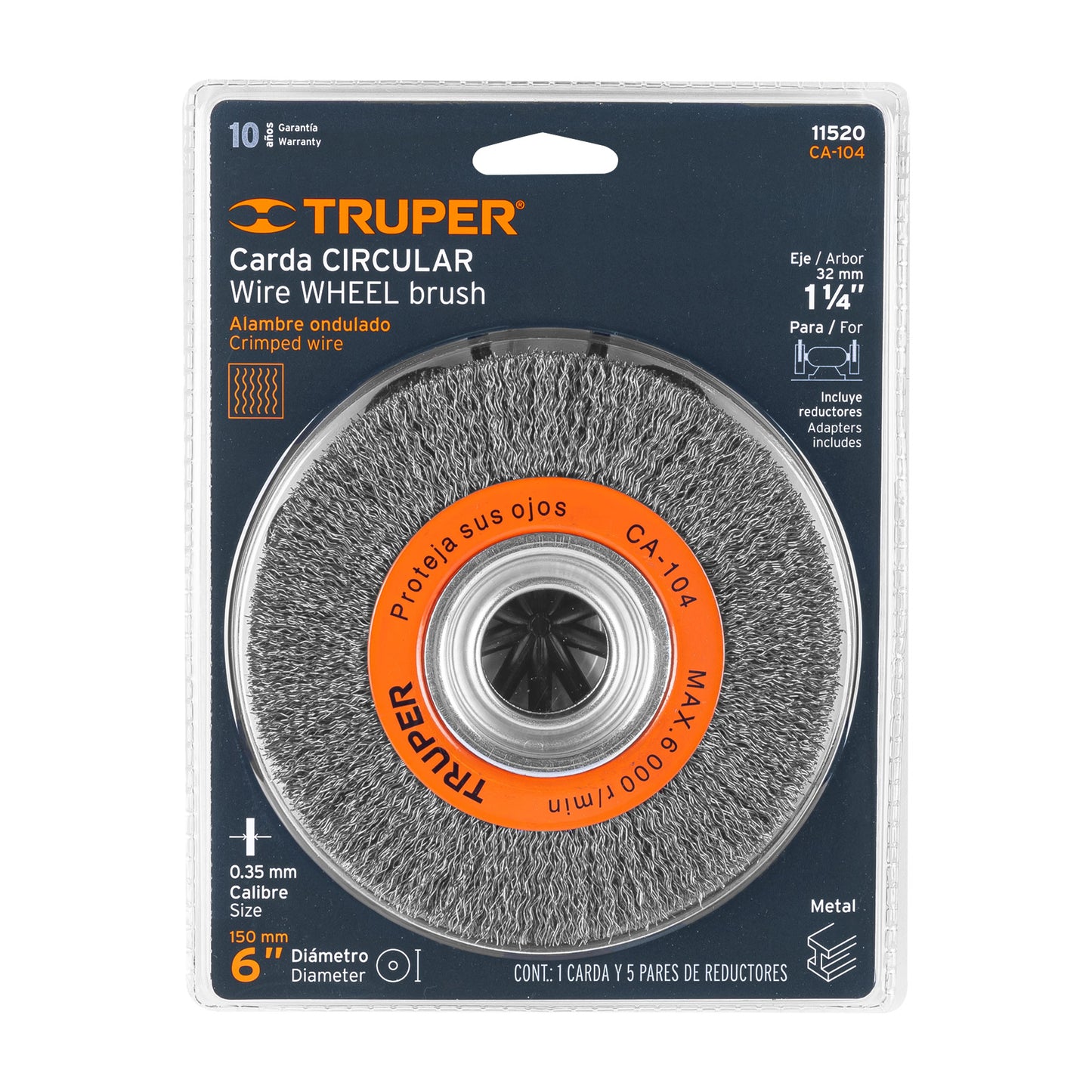 ESCOBILLA 6" X 3/4 " P/ALMODADORA BANCO "TRUPER"