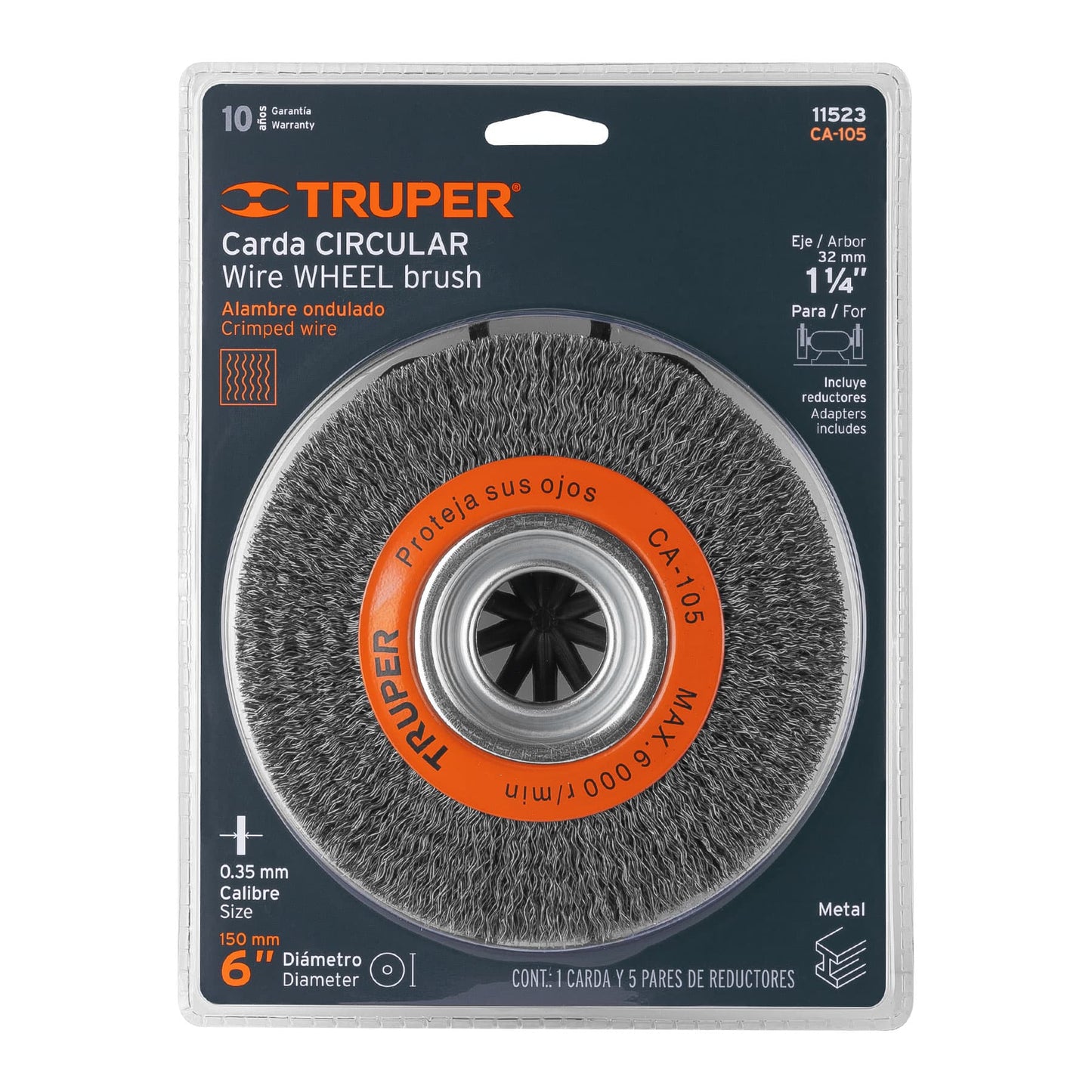 ESCOBILLA 6" X 13/16" P/ALMODADORA BANCO "TRUPER"