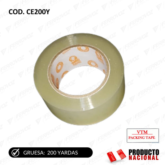 CINTA EMBALAJE 200Y X 40 MICRAS