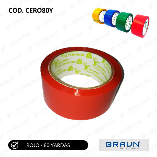 CINTA EMBALAJE ROJO