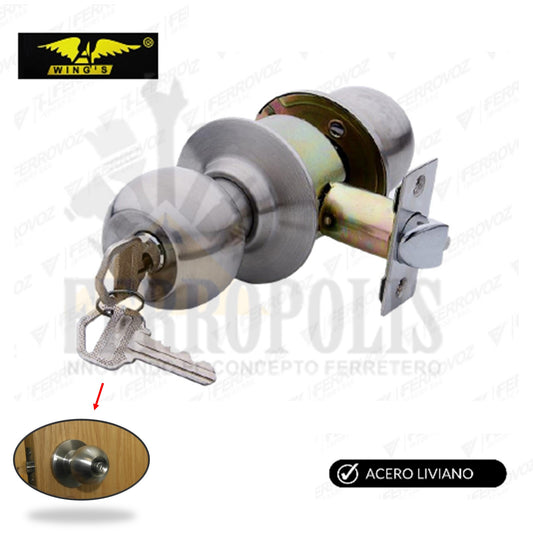 CHAPA BOLA PLATEADA LIVIANA "WINGS"