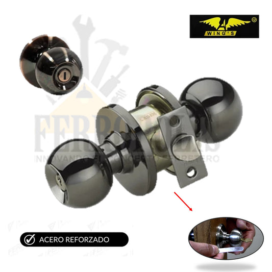 CHAPA BOLA NEGRO PESADA "WINGS"