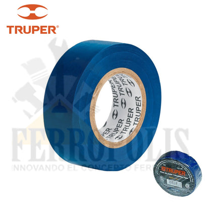 CINTA AISLANTE 19MM X 18 MT AZUL "TRUPER"