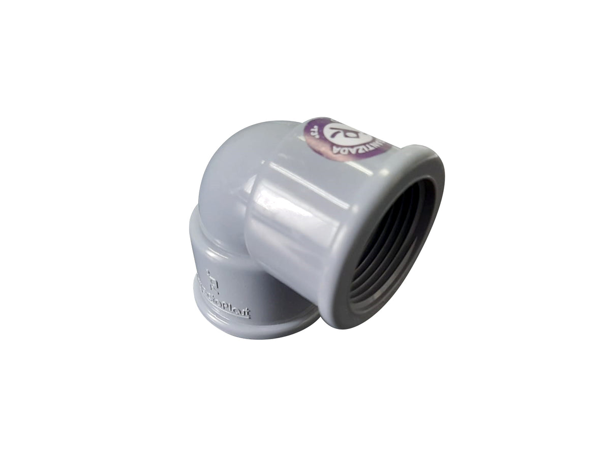 CODO AGUA PVC 1/2" C/ROSCA "INYECTOPLAST"