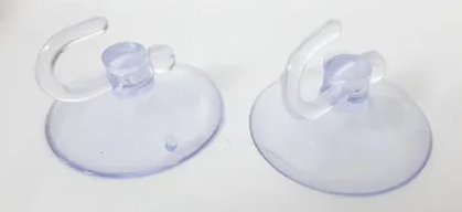 CHUPON D/ VIDRIO GANCHO 5 cm GRANDE (2 PCS)