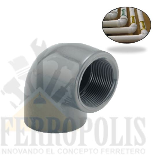 CODO AGUA 3/4" MIXTO "COMERCIAL"