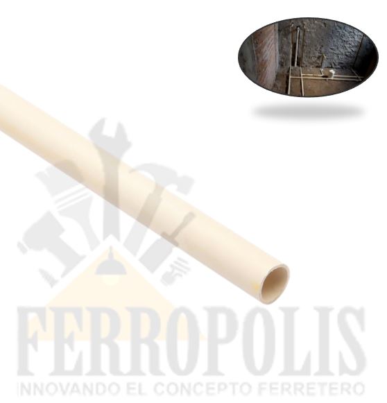 TUBO AGUA CALIENTE 1/2"  "NICOLL"