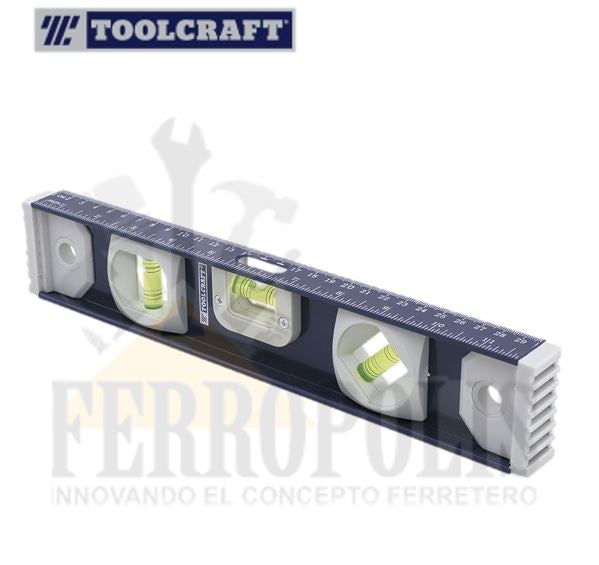 NIVEL ALUMINIO PROFESIONAL 14" "TOOLCRAFT"