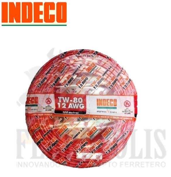 CABLE ELECTRICO  #12 X 7 HILOS "INDECO" ORIGINAL ( X MT )